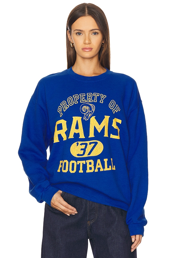 view 1 of 4 Rams Property Crew Fleece Sweatshirt in Royal Blue
