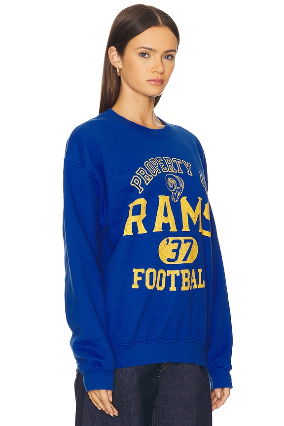 view 2 of 4 Rams Property Crew Fleece Sweatshirt in Royal Blue