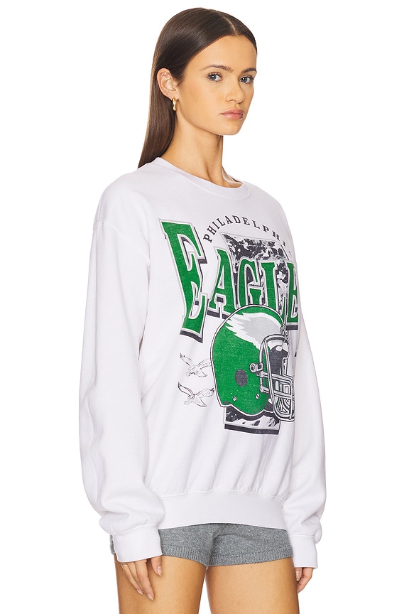 view 2 of 4 Eagles Conversion Crew Fleece Sweatshirt in White
