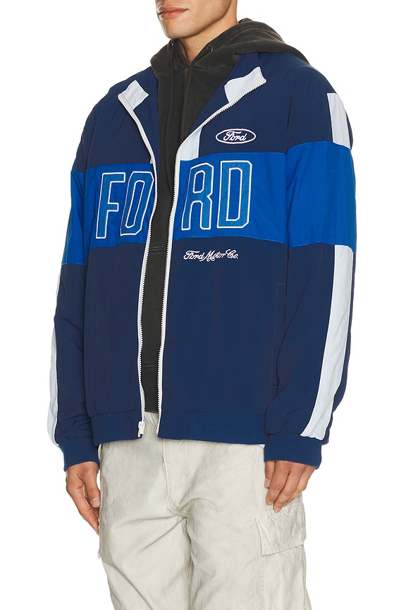 view 2 of 6 Ford Windbreaker Jacket in Lagoon Blue