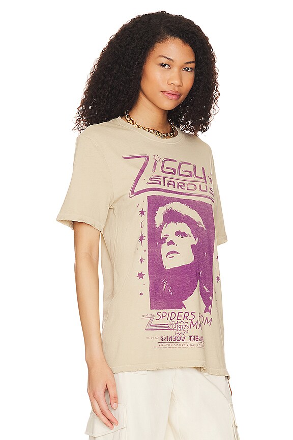 view 2 of 4 Ziggy Stardust Spiders Tee in Camel