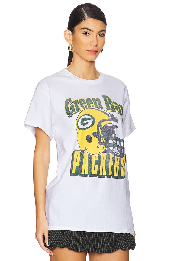 view 2 of 4 Packers Throwback Helmut Tee in White