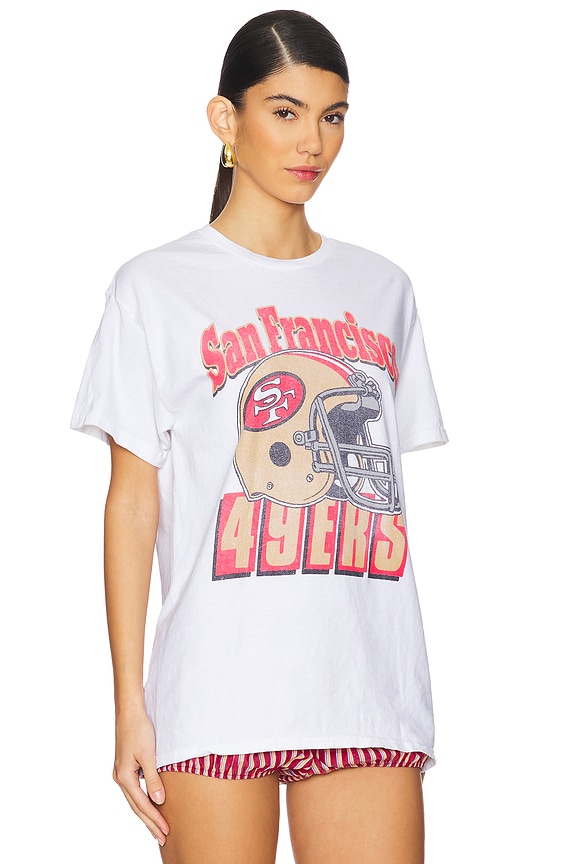 view 2 of 4 49ers Throwback Helmut Tee in White