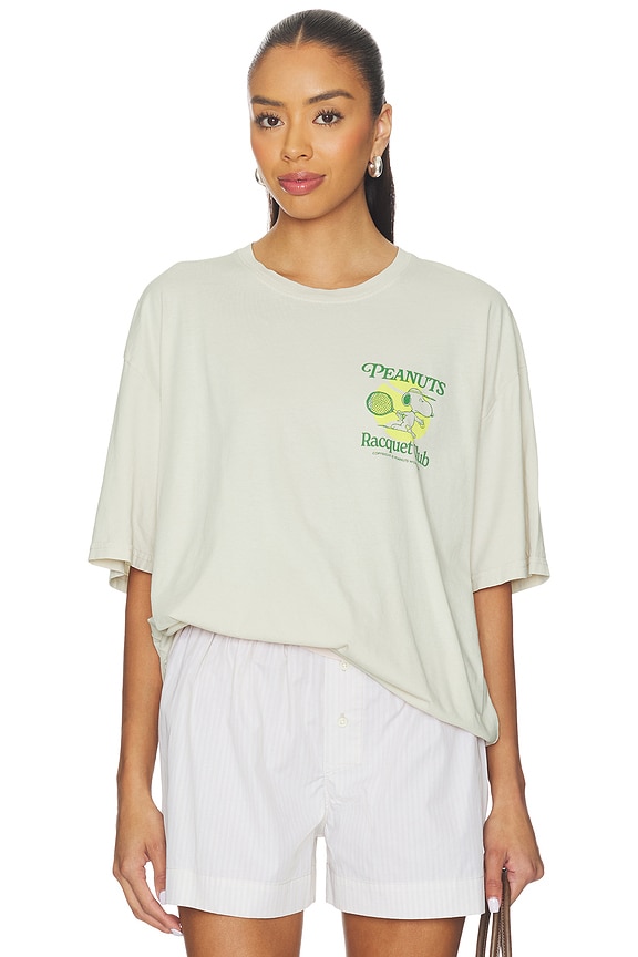 view 2 of 4 Peanuts Racquet Club Oversized Tee in Birch