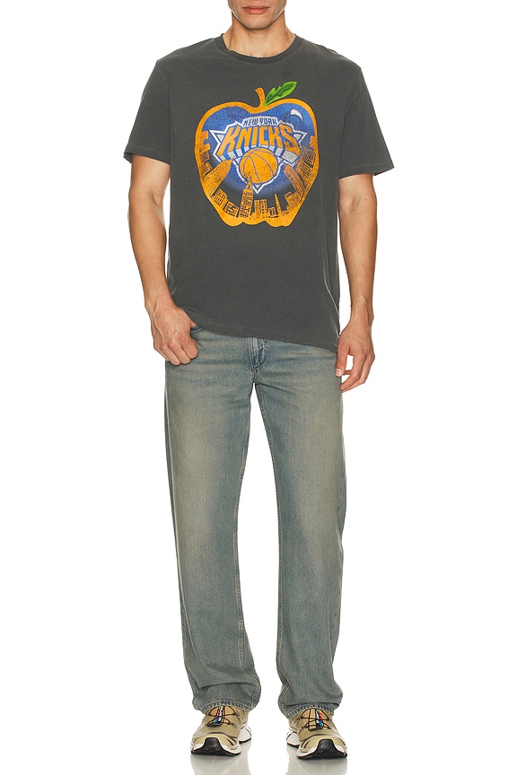 view 2 of 4 Knicks Big Apple Vintage Tee in True Black