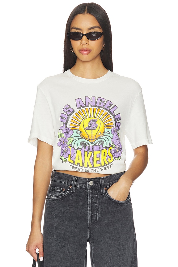 view 1 of 4 Lakers Best in The West Vintage Tee in Vintage White