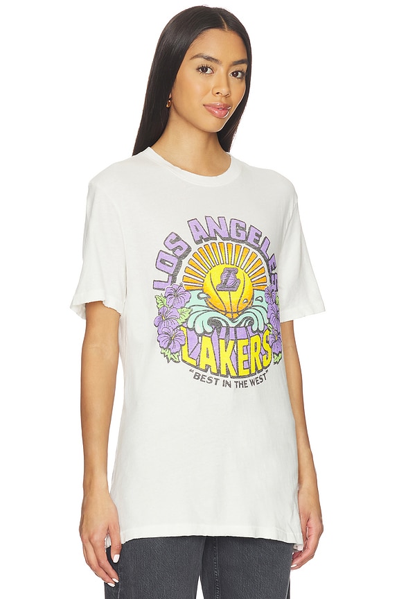 view 2 of 4 Lakers Best in The West Vintage Tee in Vintage White