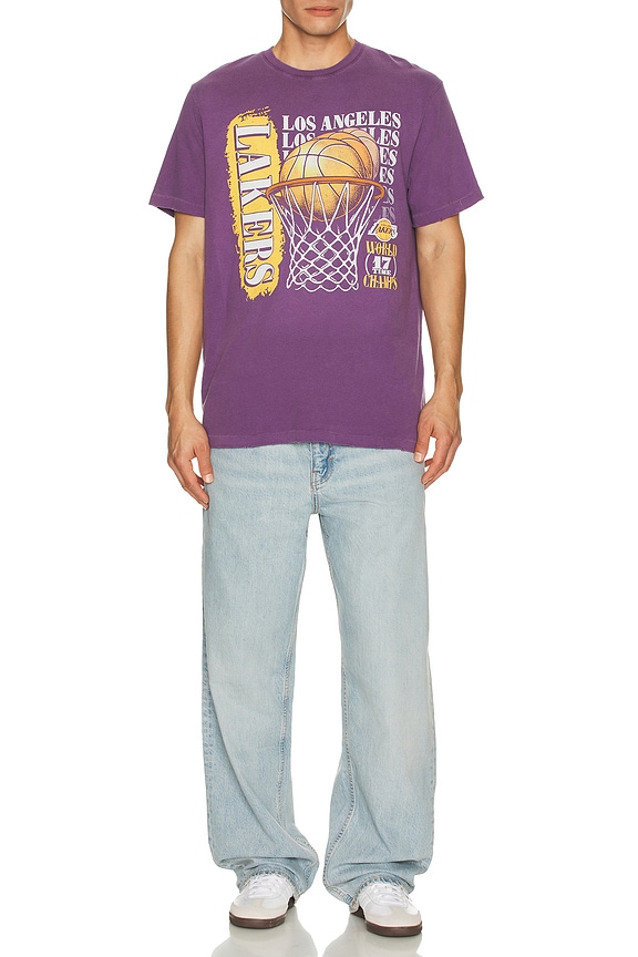 view 2 of 4 CAMISETA RETRO LAKERS 17X CHAMPS in Purple