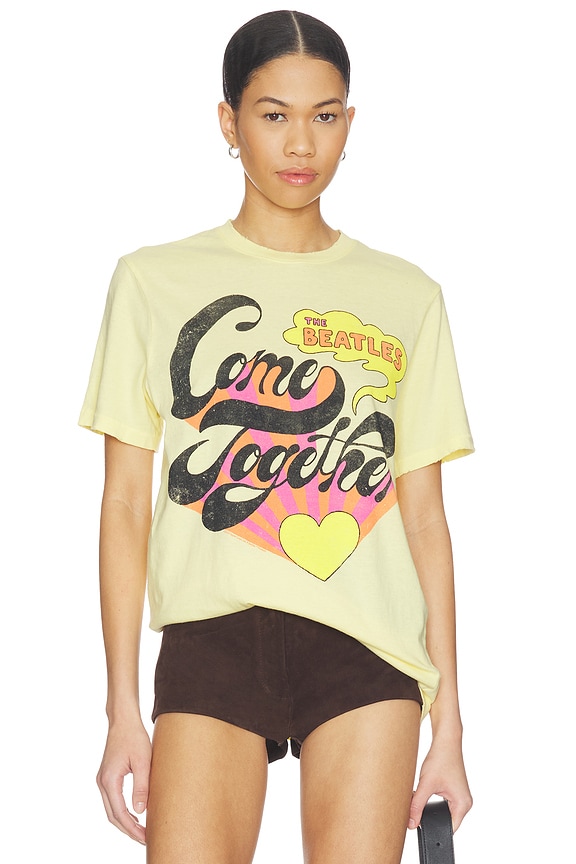 view 1 of 4 The Beatles Come Together Tee in Dusty Citron