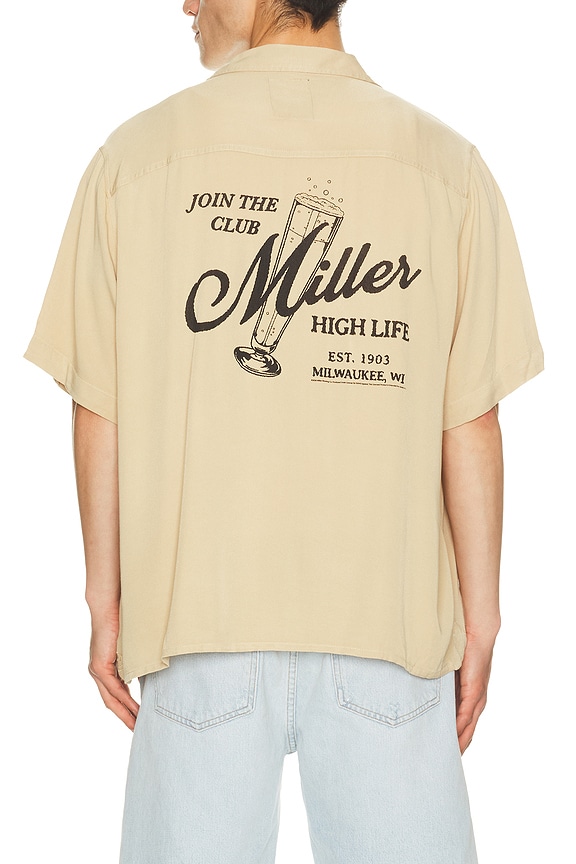 view 1 of 5 Miller Sportsmans Join The Club Camp Shirt in Camel