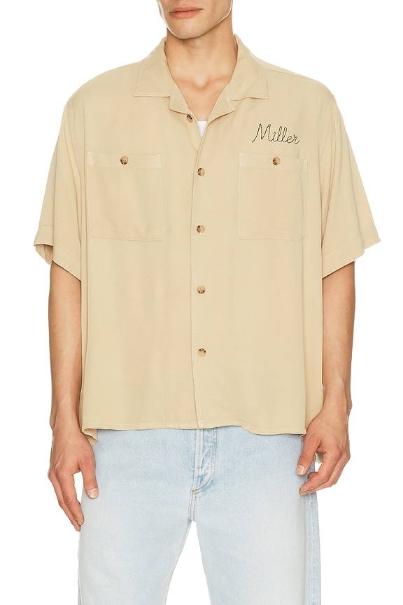 view 2 of 5 Miller Sportsmans Join The Club Camp Shirt in Camel
