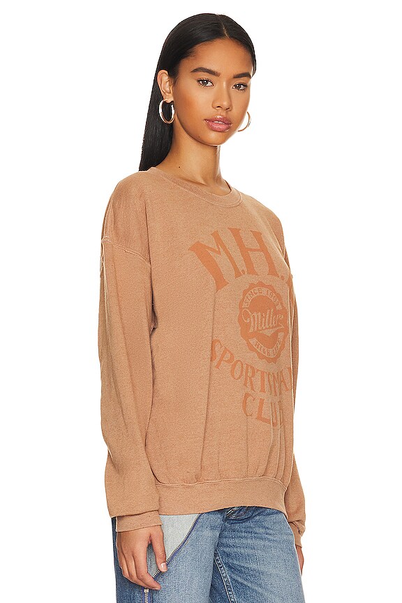 view 2 of 4 Sportsman's Fleece Club Crewneck in Honey