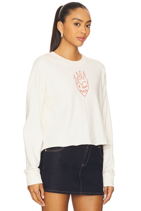 view 2 of 4 SUDADERA A HOT MESS in Vintage White