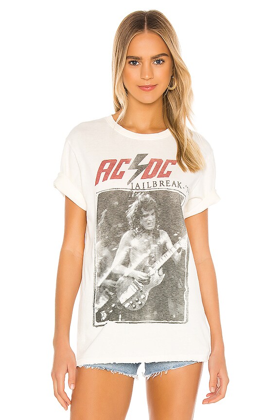 view 2 of 5 AC/DC グラフィックTシャツ in Vintage White