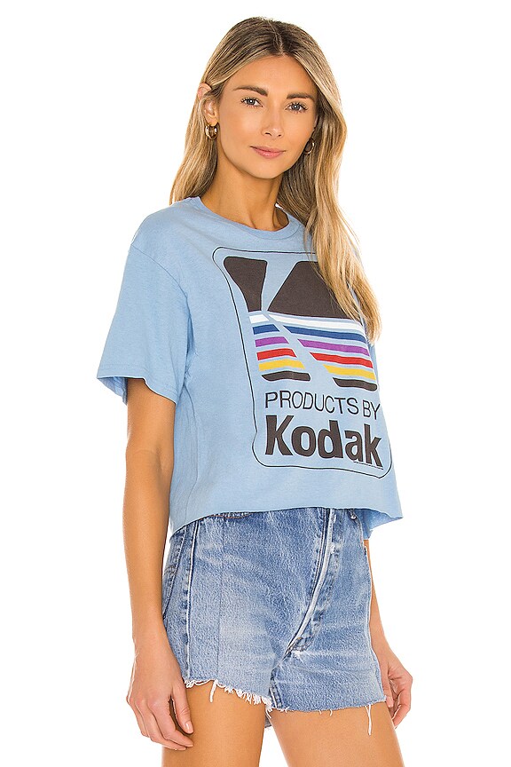 view 2 of 4 Kodak Cropped Tee in Blue