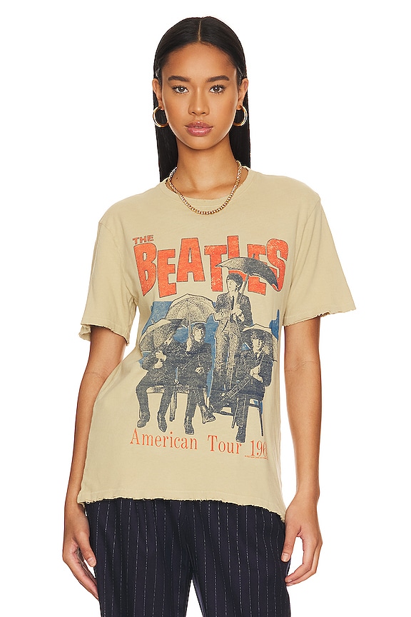 view 2 of 5 T-SHIRT GRAPHIQUE THE BEATLES AMERICAN TOUR in Camel & Pigment Dye