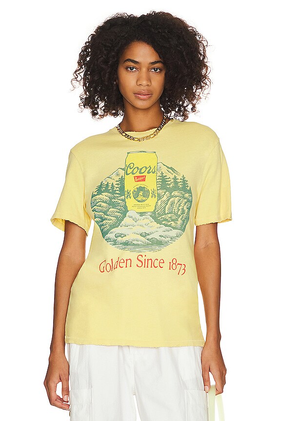 view 2 of 5 Coors Golden Since 1873 Tee in Misted Yellow