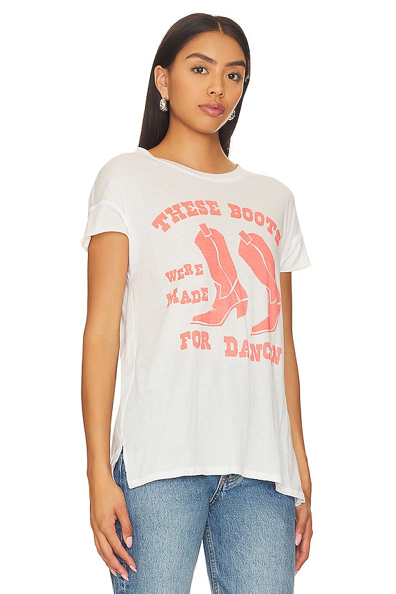 view 2 of 4 T-SHIRT THESE BOOTS WERE MADE FOR DANCIN' in Vintage White