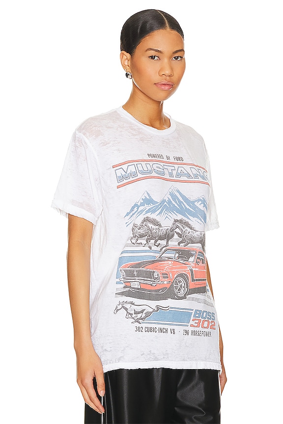 view 2 of 4 Boss 302 Tee in White Burnout