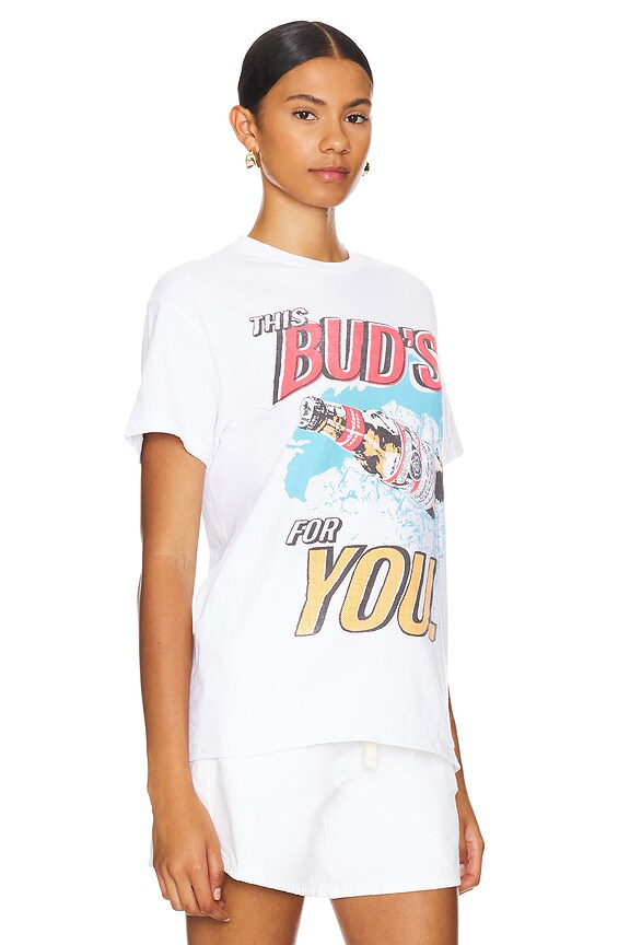 view 2 of 4 This Bud's For You Tee in White