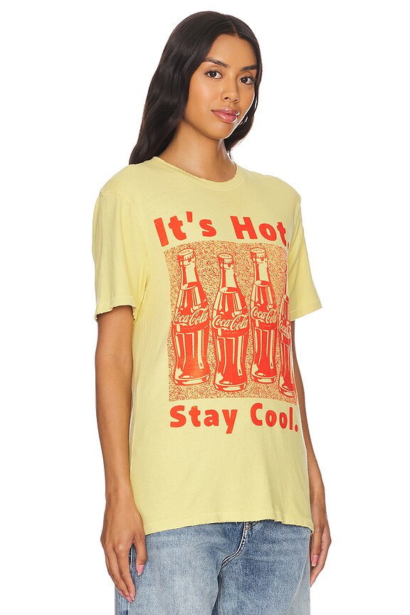 view 2 of 4 It's Hot Stay Cool Tee in Yellow