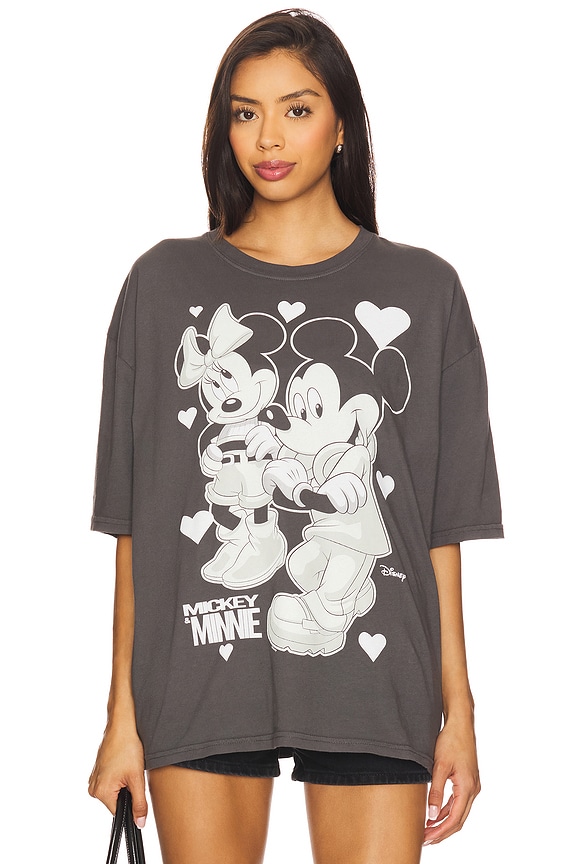 view 2 of 5 Mickey & Minnie Oversized Tee in Vintage Black