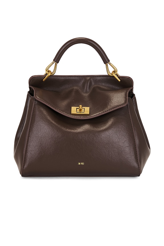 view 2 of 5 Lucia Classic Top Handbag in Dark Brown