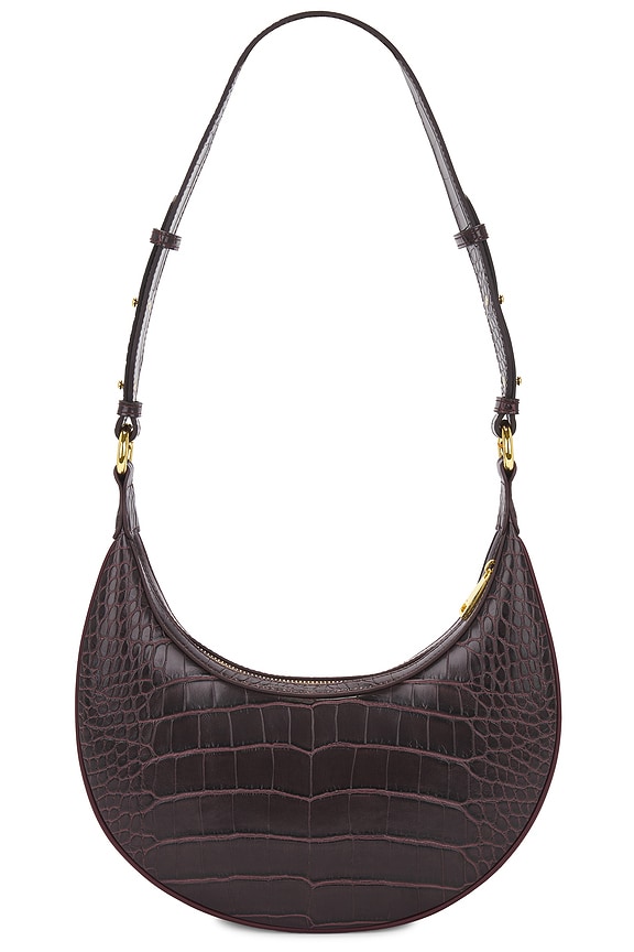 view 2 of 4 Carly Saddle Bag in Brown Croc