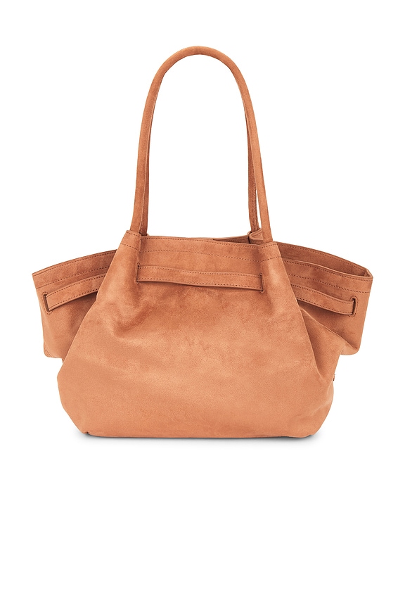 view 2 of 4 Hana Medium Faux Suede Tote Bag in Brown