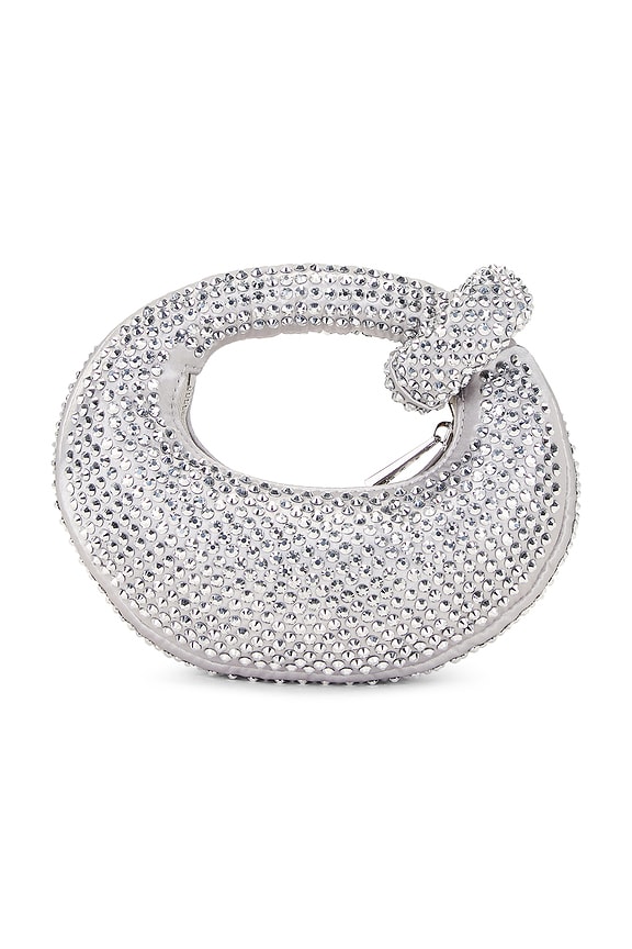 view 2 of 4 Abacus Artificial Crystal Mini Bag in Silver