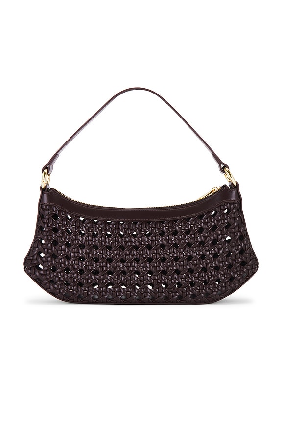 view 2 of 4 Lily Woven Shoulder Bag in Deep Claret
