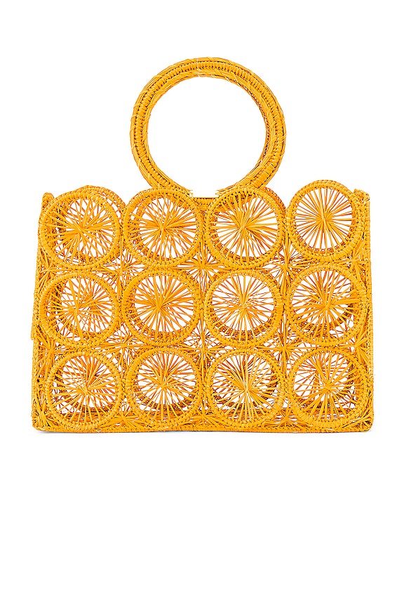 view 2 of 4 Salamina Round Handle Tote in Marigold
