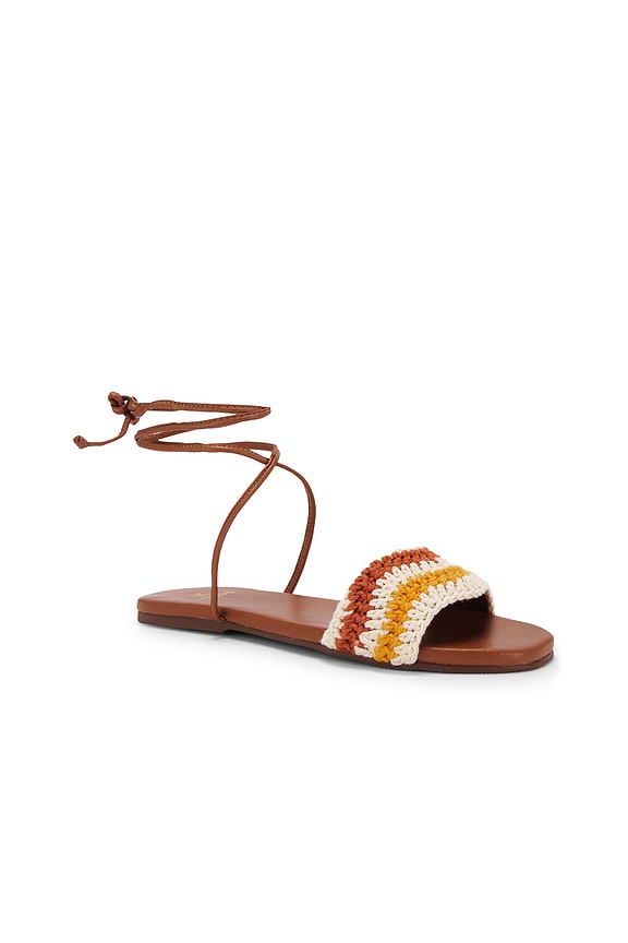 view 2 of 5 Lantana Flat Sandal in Brandy