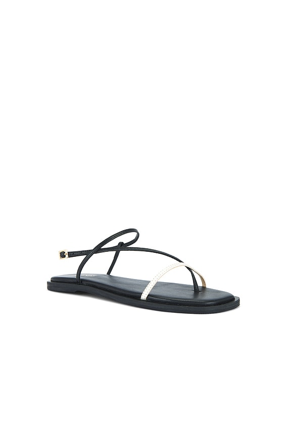 view 2 of 5 Alayta Square Toe Sandal in Black & White