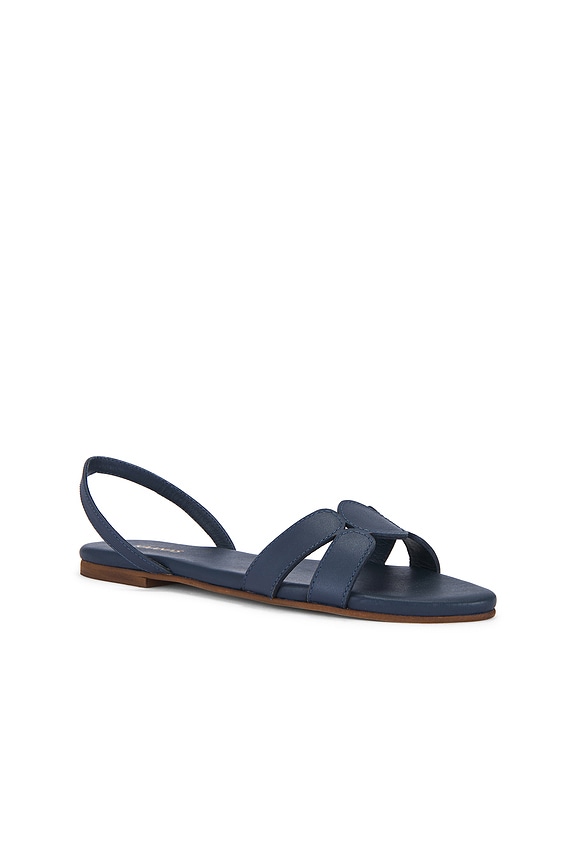 view 2 of 5 Gaia Geo Amulet Pointy Leather Sandal in Navy