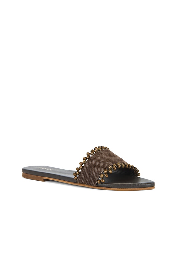 Cala Asymmetric Linen Slide