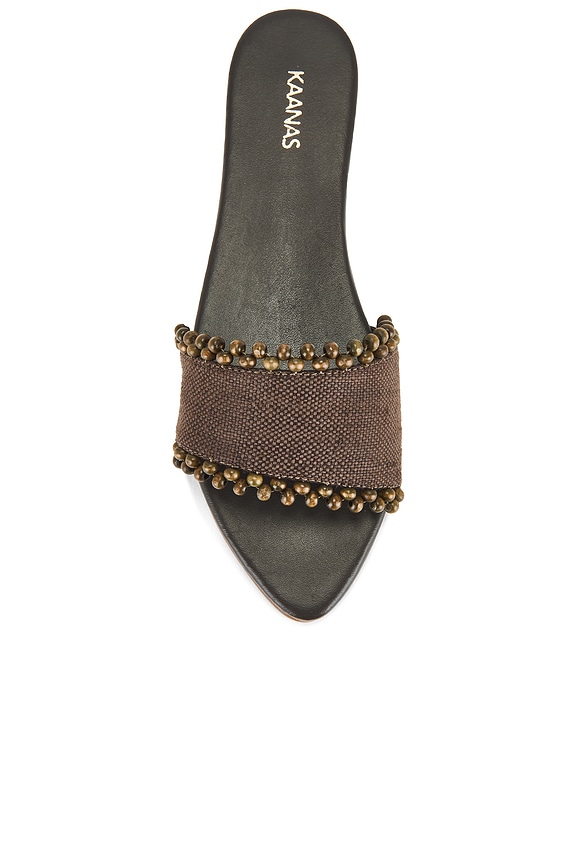 Cala Asymmetric Linen Slide