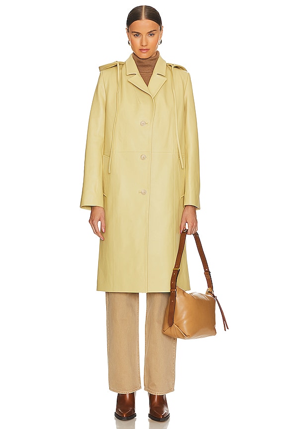 view 2 of 4 ABRIGO CUERO in Lemon