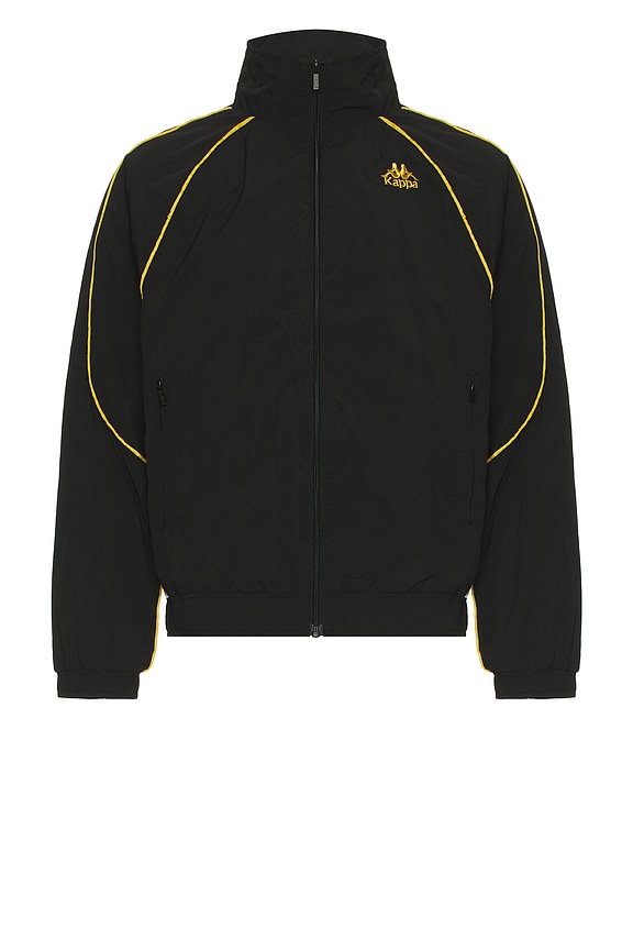 view 1 of 5 222 Banda Nucio Full Zip Jacket in Black, Yellow, Rich Gold, & White