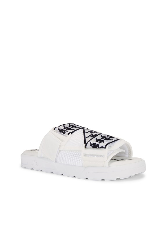 view 2 of 5 222 Banda Mitel Slides in White & Black