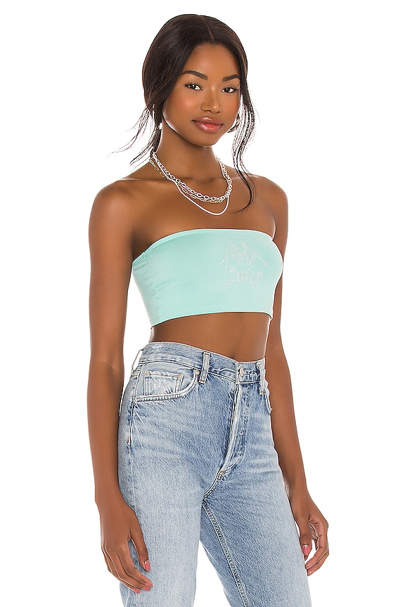 view 2 of 5 x JUICY COUTURE Eva Top in Green Light Ocean