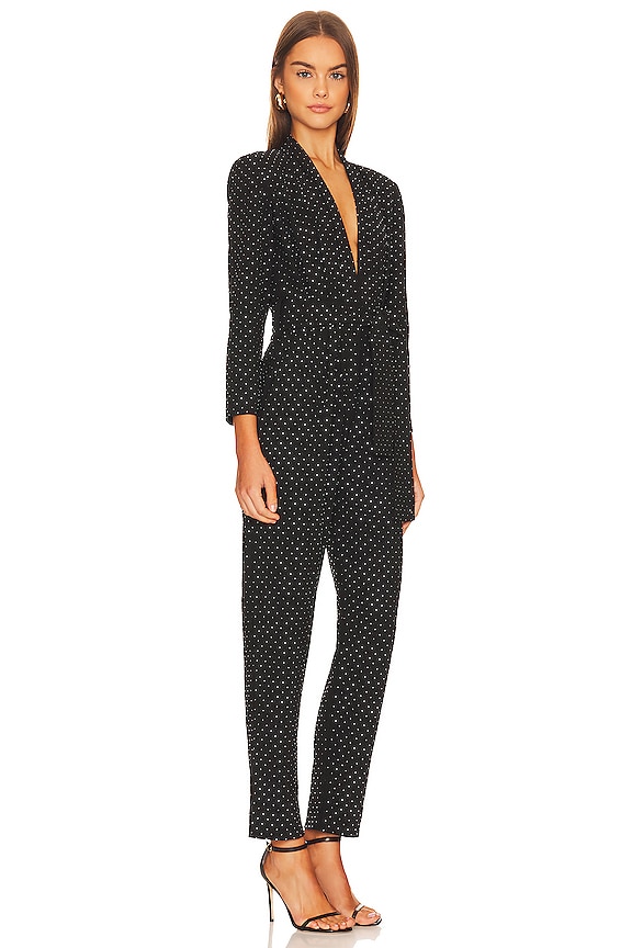 view 2 of 4 Benjamin Rhinestone Jumpsuit in Black