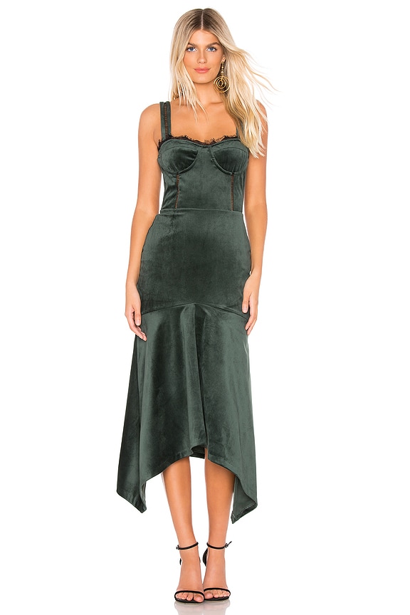 view 1 of 3 VESTIDO MIDI IRMA in Emerald