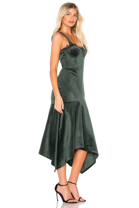 view 2 of 3 VESTIDO MIDI IRMA in Emerald
