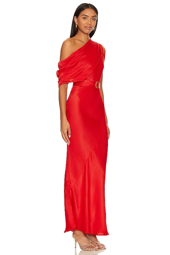 view 2 of 3 VESTIDO MIDI ANGELIQUE in Ruby