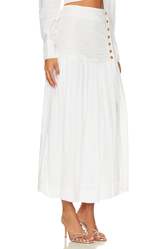 view 2 of 4 Bette Midi Skirt in White