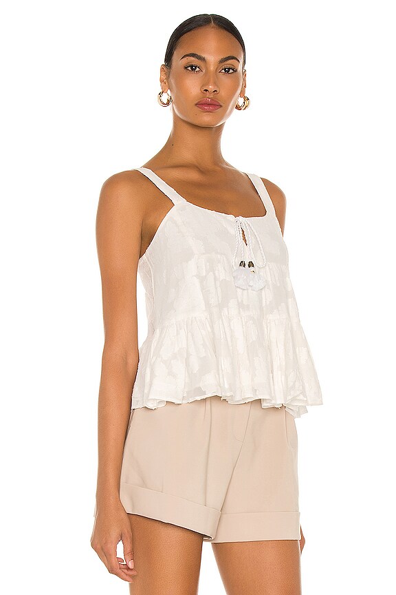 view 2 of 5 Melanie Jacquard Cami in White