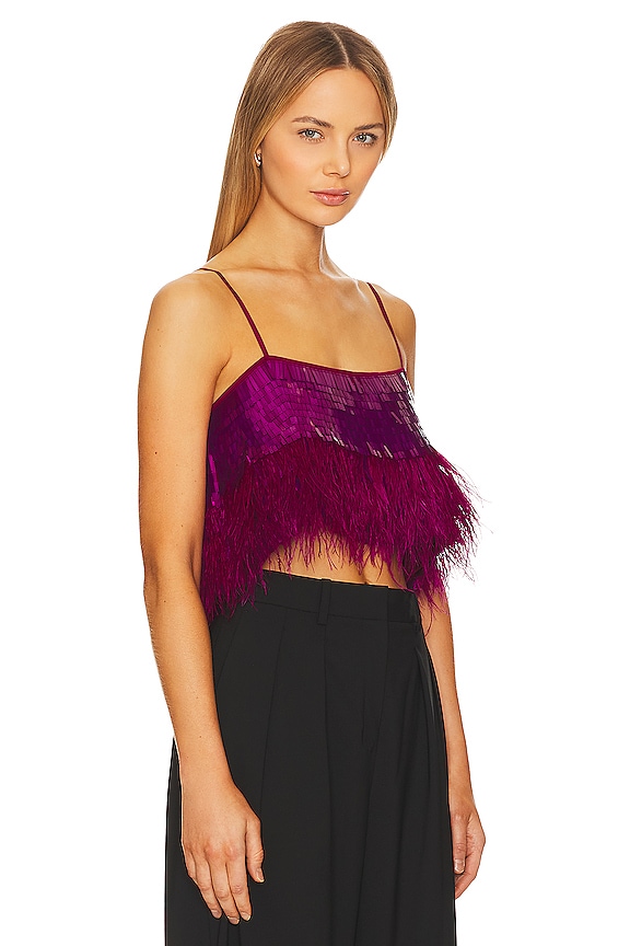 view 2 of 5 Hecate Sequin Top in Magenta