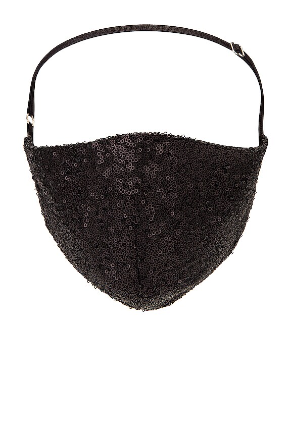 view 2 of 4 Disco Ball Face Mask in Black