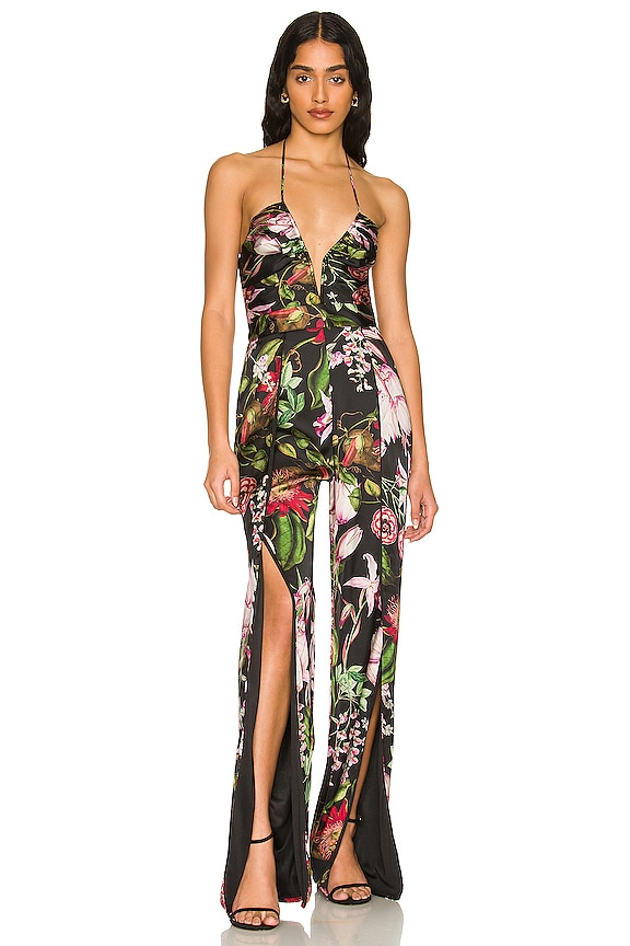 view 1 of 3 Never Cross Jumpsuit in Dark Garden